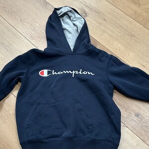 Champion Dark Blue Hoodie with Logo
